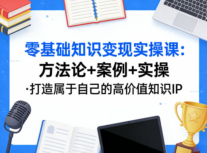 零基础知识变现实操课，方法论+案例+实操，打造属于自己的高价值知识IP-柠柚博客