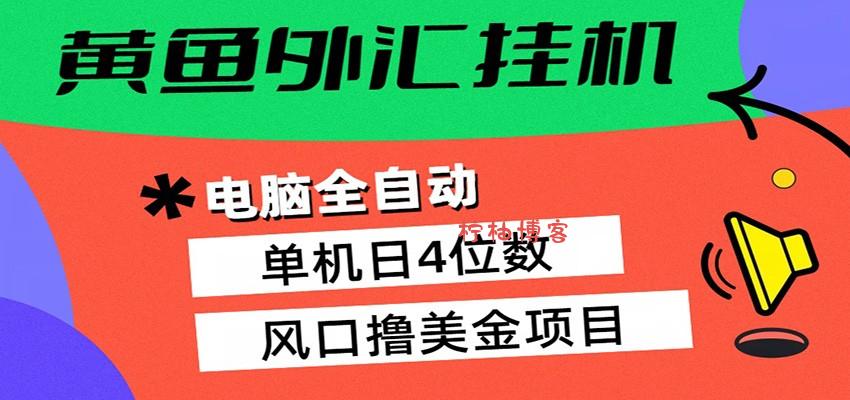 黄鱼外汇挂机：全自动赚美金、自动交易、风口项目-柠柚博客